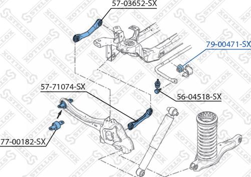 Stellox 79-00471-SX - Лагерна втулка, стабилизатор vvparts.bg