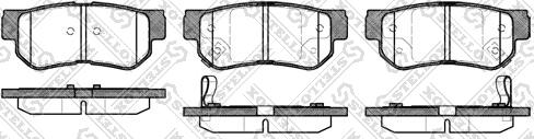 Stellox 757 002B-SX - Комплект спирачно феродо, дискови спирачки vvparts.bg