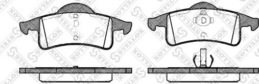 Stellox 769 000B-SX - Комплект спирачно феродо, дискови спирачки vvparts.bg