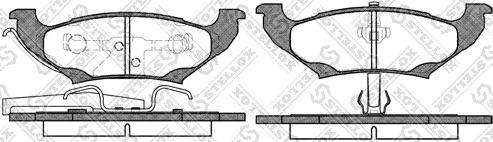 Stellox 701 010B-SX - Комплект спирачно феродо, дискови спирачки vvparts.bg