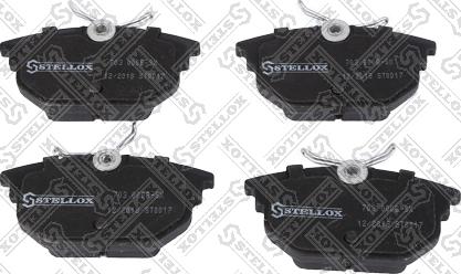 Stellox 703 000B-SX - Комплект спирачно феродо, дискови спирачки vvparts.bg