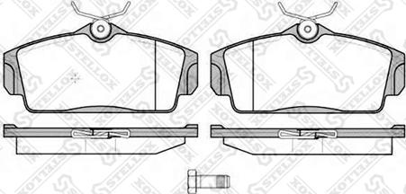 Stellox 715 010B-SX - Комплект спирачно феродо, дискови спирачки vvparts.bg