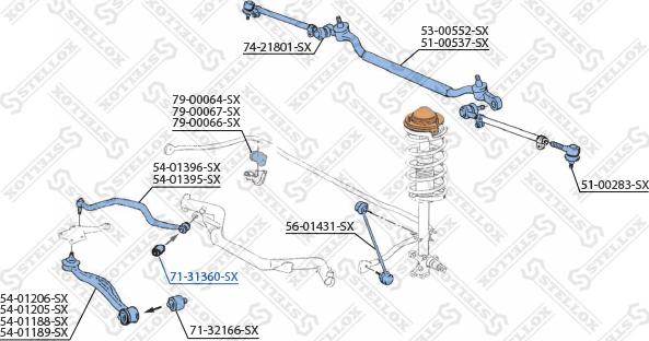 Stellox 71-31360-SX - Тампон, носач vvparts.bg