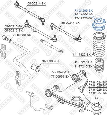 Stellox 71-21295-SX - Тампон на макферсън vvparts.bg