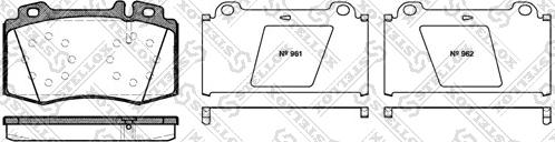 Stellox 780 000B-SX - Комплект спирачно феродо, дискови спирачки vvparts.bg