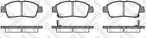 Stellox 723 002-SX - Комплект спирачно феродо, дискови спирачки vvparts.bg