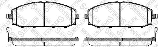 Stellox 722 004-SX - Комплект спирачно феродо, дискови спирачки vvparts.bg