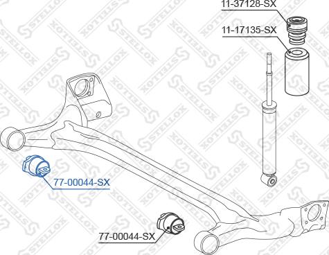 Stellox 77-00044-SX - Тампон, носач vvparts.bg