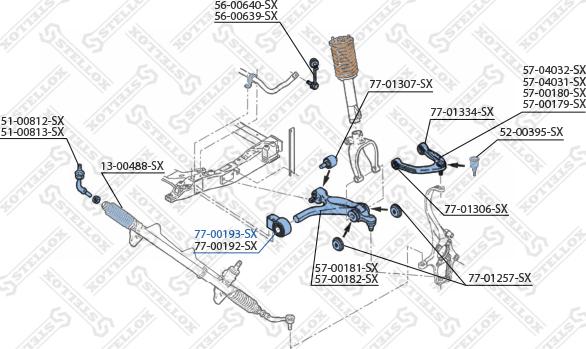 Stellox 77-00193-SX - Тампон, носач vvparts.bg