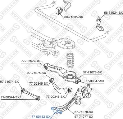 Stellox 77-00182-SX - Тампон, носач vvparts.bg