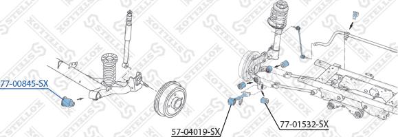 Stellox 77-00845-SX - Тампон, носач vvparts.bg