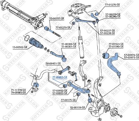 Stellox 77-00853-SX - Тампон, носач vvparts.bg