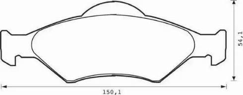 Stop 571996S - Комплект спирачно феродо, дискови спирачки vvparts.bg