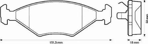 Stop 571916S - Комплект спирачно феродо, дискови спирачки vvparts.bg