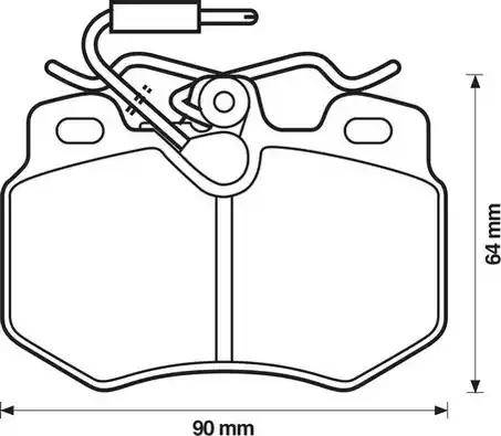 Stop 571406S - Комплект спирачно феродо, дискови спирачки vvparts.bg