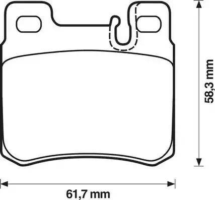 Stop 571435S - Комплект спирачно феродо, дискови спирачки vvparts.bg