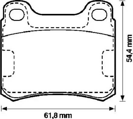 Stop 571555S - Комплект спирачно феродо, дискови спирачки vvparts.bg