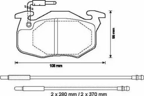 Stop 571525S - Комплект спирачно феродо, дискови спирачки vvparts.bg