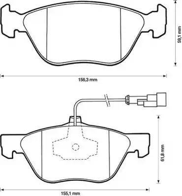 Stop 571884S - Комплект спирачно феродо, дискови спирачки vvparts.bg