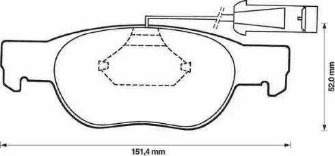 Stop 571882S - Комплект спирачно феродо, дискови спирачки vvparts.bg