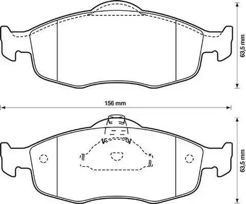 Stop 571832S - Комплект спирачно феродо, дискови спирачки vvparts.bg