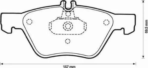 Stop 571876S - Комплект спирачно феродо, дискови спирачки vvparts.bg