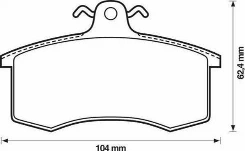 Stop 571346S - Комплект спирачно феродо, дискови спирачки vvparts.bg