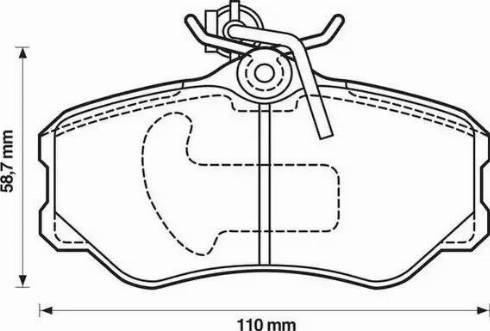 Stop 571347S - Комплект спирачно феродо, дискови спирачки vvparts.bg