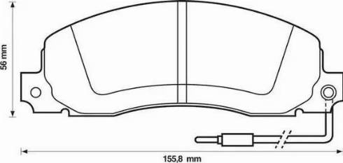 Stop 571306S - Комплект спирачно феродо, дискови спирачки vvparts.bg