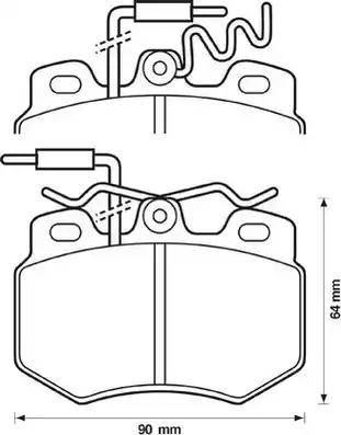 Stop 571319S - Комплект спирачно феродо, дискови спирачки vvparts.bg