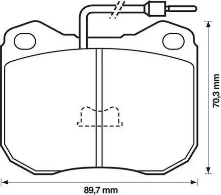 Stop 571228S - Комплект спирачно феродо, дискови спирачки vvparts.bg