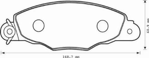 Stop 573057S - Комплект спирачно феродо, дискови спирачки vvparts.bg