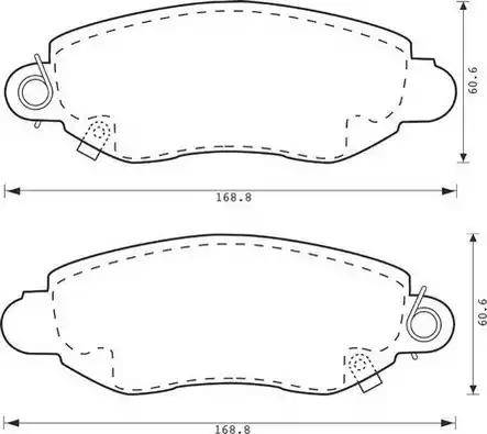 Stop 573015S - Комплект спирачно феродо, дискови спирачки vvparts.bg