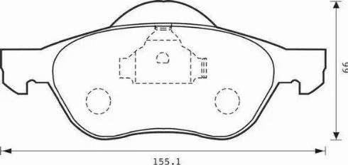 Stop 573016S - Комплект спирачно феродо, дискови спирачки vvparts.bg