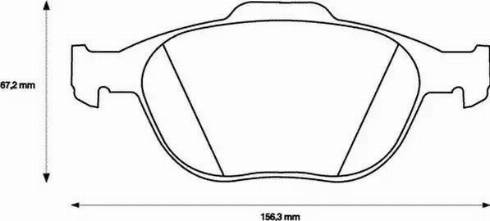 Stop 573085S - Комплект спирачно феродо, дискови спирачки vvparts.bg