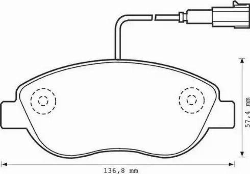 Stop 573075S - Комплект спирачно феродо, дискови спирачки vvparts.bg