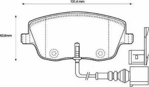 Stop 573101S - Комплект спирачно феродо, дискови спирачки vvparts.bg