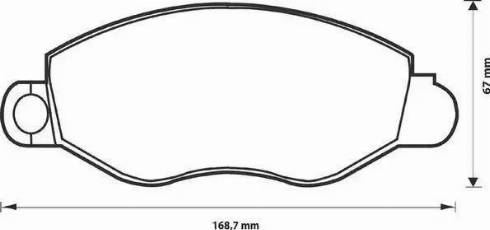 Stop 573110S - Комплект спирачно феродо, дискови спирачки vvparts.bg