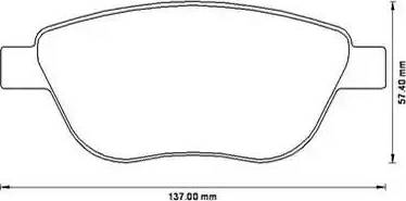 Stop 573205S - Комплект спирачно феродо, дискови спирачки vvparts.bg