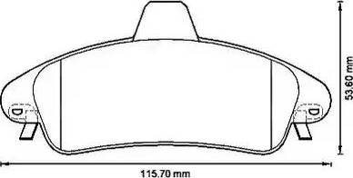 Stop 573213S - Комплект спирачно феродо, дискови спирачки vvparts.bg