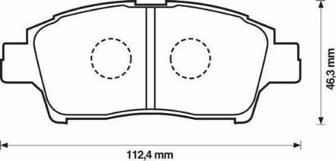 Stop 572404S - Комплект спирачно феродо, дискови спирачки vvparts.bg