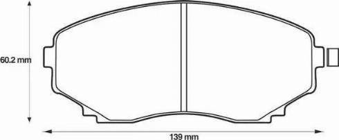 Stop 572435S - Комплект спирачно феродо, дискови спирачки vvparts.bg