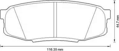 Stop 572597S - Комплект спирачно феродо, дискови спирачки vvparts.bg