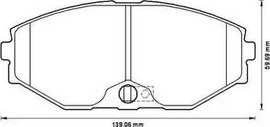 Stop 572506S - Комплект спирачно феродо, дискови спирачки vvparts.bg