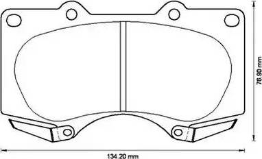 Stop 572515S - Комплект спирачно феродо, дискови спирачки vvparts.bg