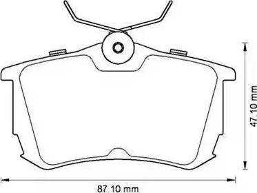 Stop 572520S - Комплект спирачно феродо, дискови спирачки vvparts.bg