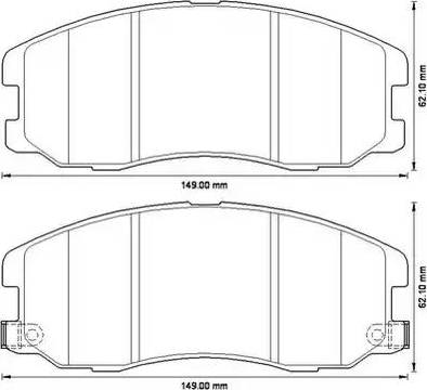 Stop 572570S - Комплект спирачно феродо, дискови спирачки vvparts.bg