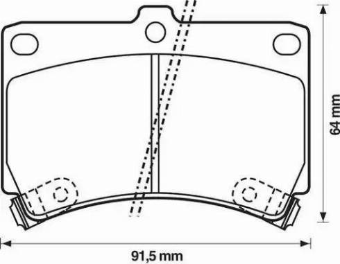 Stop 572145S - Комплект спирачно феродо, дискови спирачки vvparts.bg