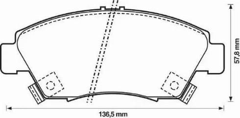 Stop 572340S - Комплект спирачно феродо, дискови спирачки vvparts.bg