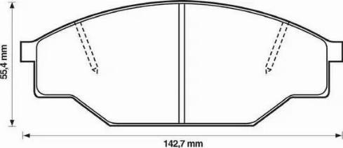 Stop 572363S - Комплект спирачно феродо, дискови спирачки vvparts.bg